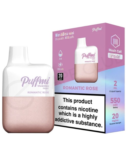 Romantic Rose Puffmi Mesh Box Disposable Vape