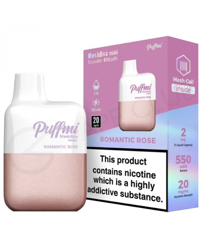 Romantic Rose Puffmi Mesh Box Disposable Vape