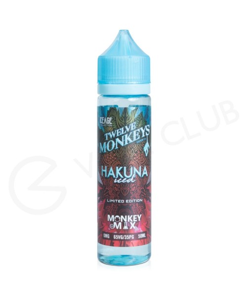 Hakuna Iced Shortfill E-liquid by Twelve Monkeys 5...