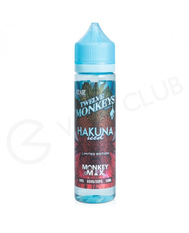 Hakuna Iced Shortfill E-liquid by Twelve Monkeys 50ml