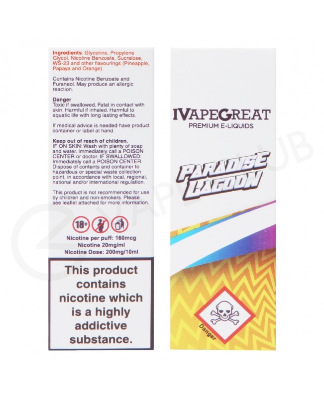 Paradise Lagoon Nic Salt E-Liquid by IVG Crushed