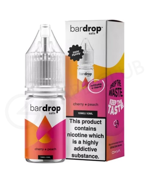 Cherry Peach Nic Salt E-Liquid by Bar Drop Salts