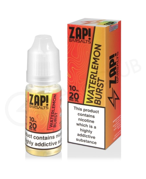 Watermelon Burst Nic Salt E-Liquid by Zap Bar Salt...