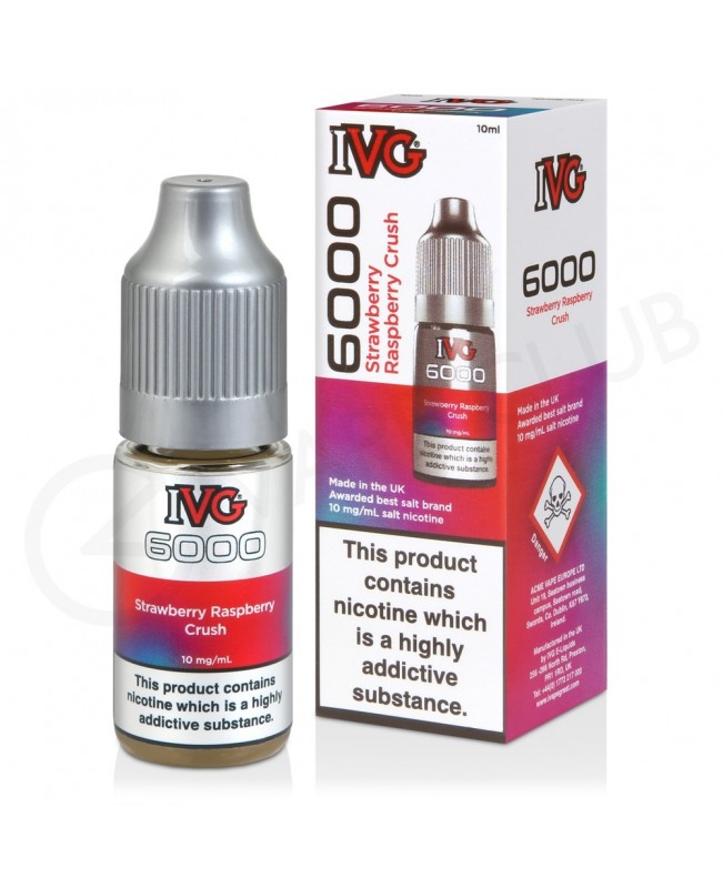 Strawberry Raspberry Crush Nic Salt E-Liquid by IVG 6000 Salts