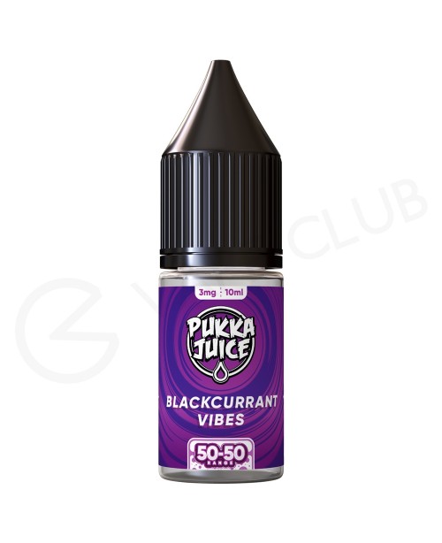 Blackcurrant Vibes E-Liquid by Pukka Juice 50/50