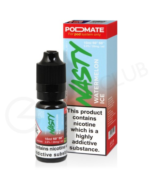 Watermelon Ice Podmate Nic Salt E-Liquid by Nasty ...