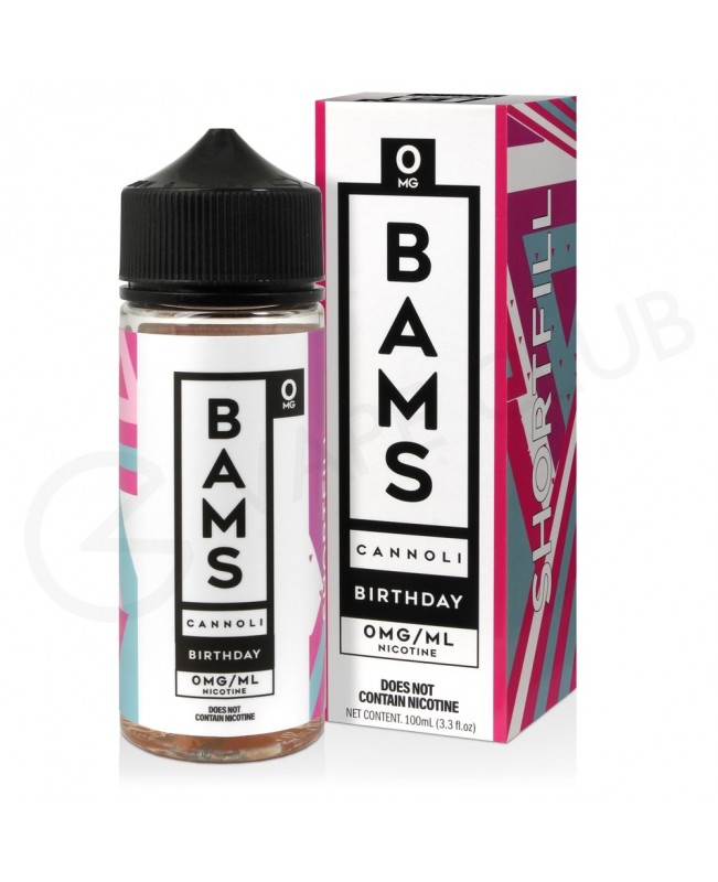 Birthday Shortfill E-Liquid by Bams Cannoli 100ml