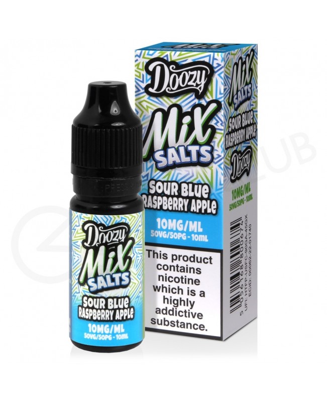 Sour Blue Raspberry Apple Nic Salt E-Liquid by Doozy Mix Salts
