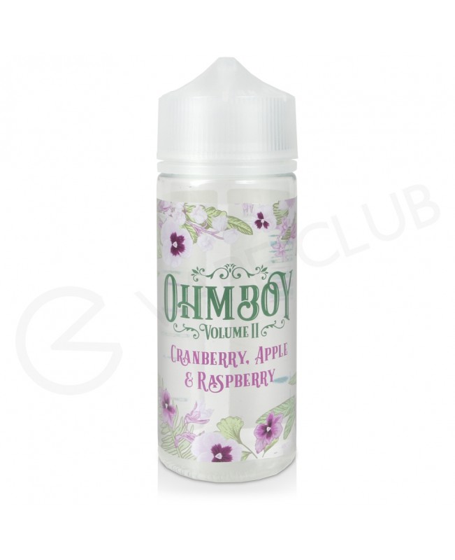 Cranberry, Apple & Raspberry Shortfill E-Liquid by Ohm Boy Volume II 100ml