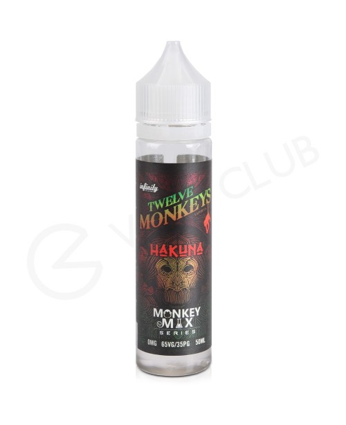 Hakuna Shortfill E-liquid by Twelve Monkeys 50ml