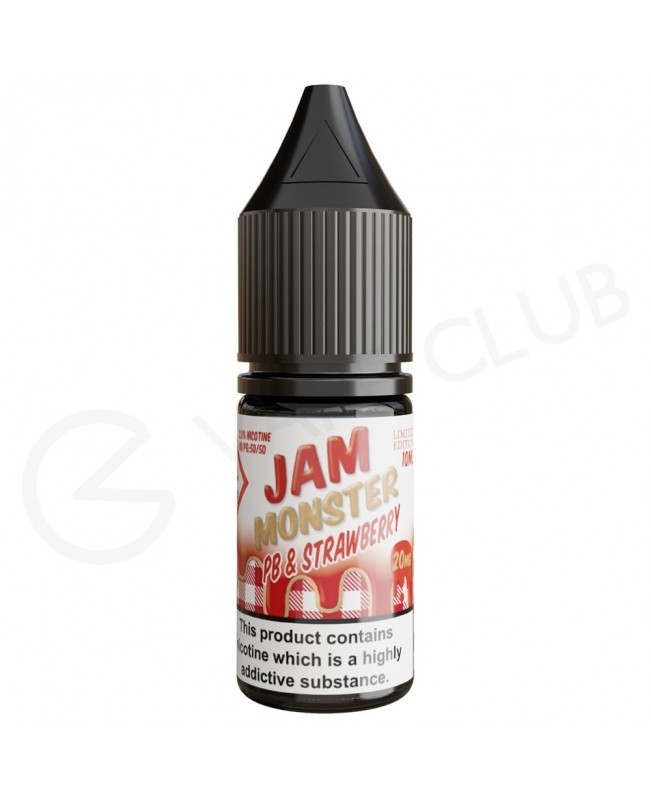 PB & Strawberry Jam Nic Salt E-Liquid by Jam Monster