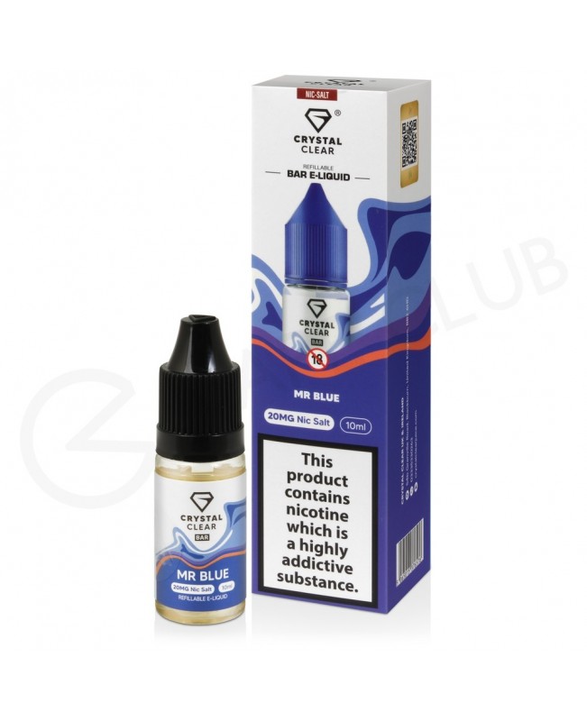 Mr Blue Nic Salt E-Liquid by Crystal Clear