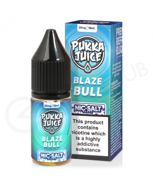 Blaze Bull Nic Salt E-Liquid by Pukka Juice