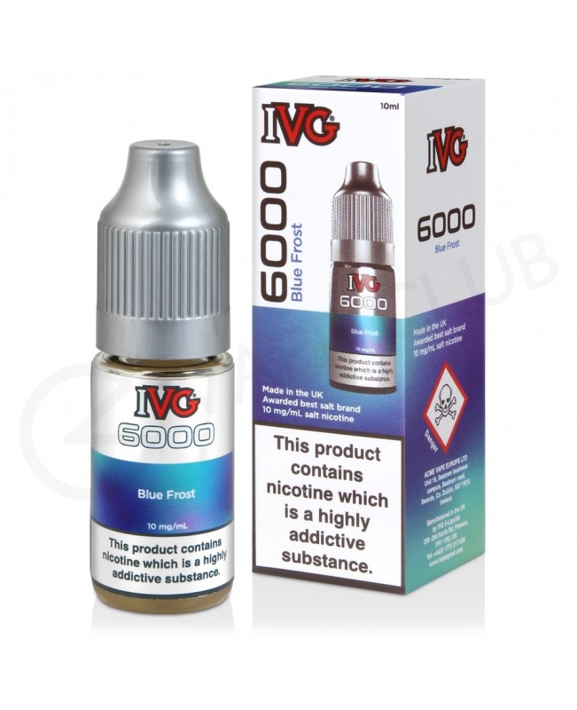Blue Frost Nic Salt E-Liquid by IVG 6000 Salts