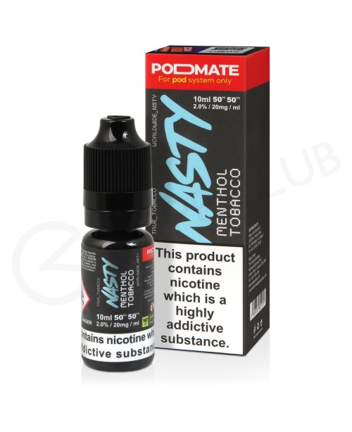 Menthol Tobacco Podmate Nic Salt E-Liquid by Nasty