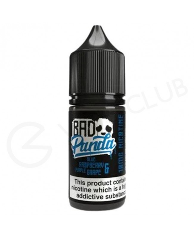 Blue Raspberry & Purple Grape Nic Salt E-Liquid by Bad Panda