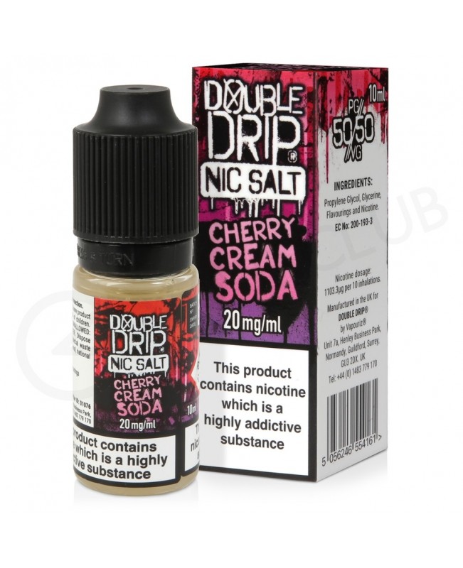 Cherry Cream Soda Nic Salt E-Liquid by Double Drip