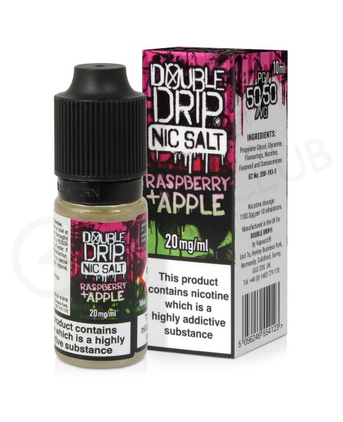 Raspberry & Apple Nic Salt E-Liquid by Double ...