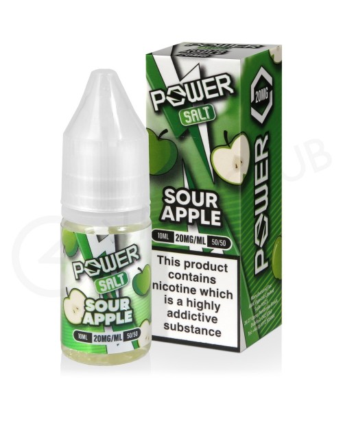 Sour Apple Nic Salt E-Liquid by Juice N Power