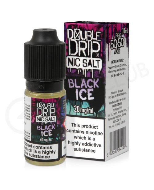 Black Ice Nic Salt E-Liquid by Double Drip