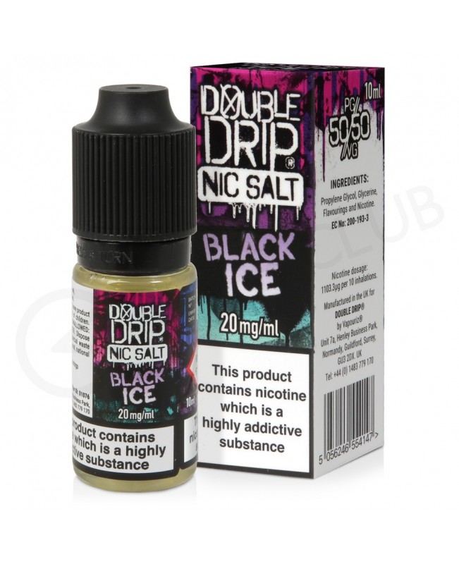 Black Ice Nic Salt E-Liquid by Double Drip