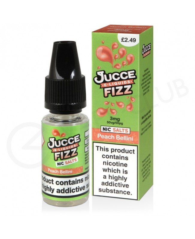 Peach Bellini Nic Salt E-Liquid by Jucce Fizz