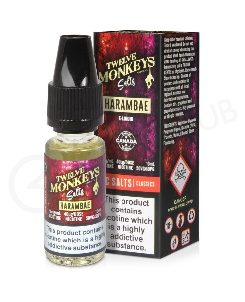 Harambae Nic Salt E-Liquid by Twelve Monkeys