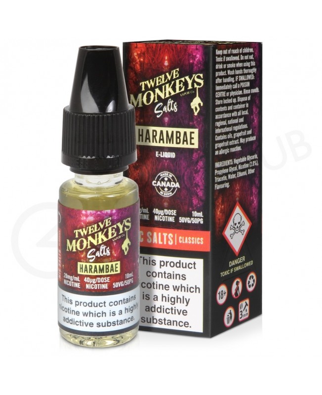 Harambae Nic Salt E-Liquid by Twelve Monkeys