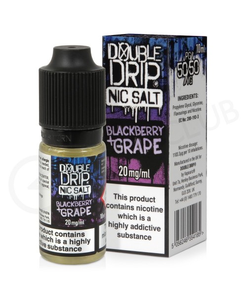 Blackberry & Grape Nic Salt E-Liquid by Double...