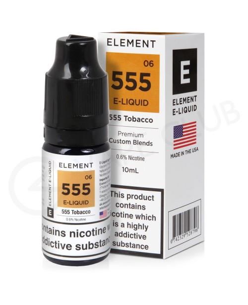 555 Tobacco E-Liquid by Element 50/50