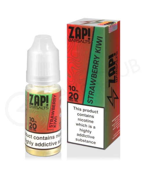 Strawberry Kiwi Nic Salt E-Liquid by Zap Bar Salts