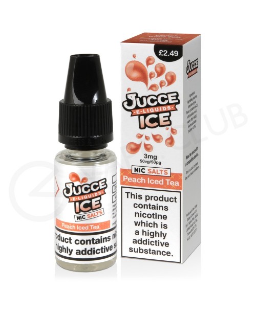 Peach Iced Tea Nic Salt E-Liquid by Jucce Ice