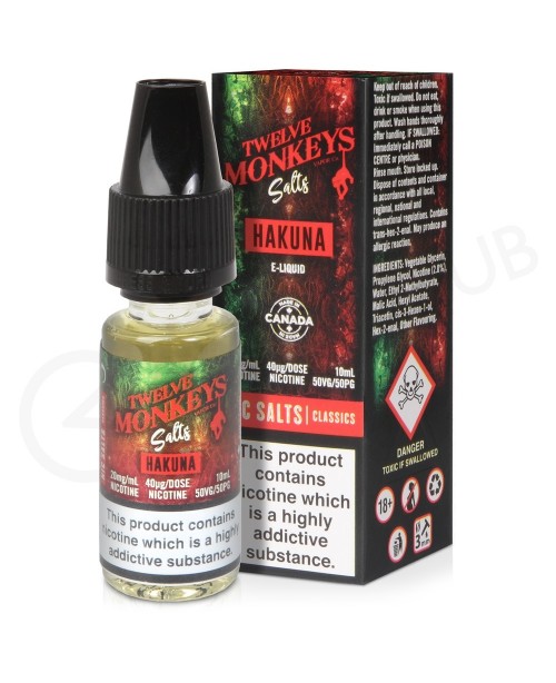 Hakuna Nic Salt E-Liquid by Twelve Monkeys