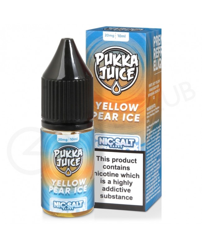 Yellow Pear Ice Nic Salt E-Liquid by Pukka Juice