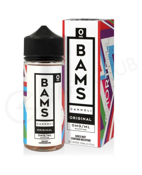 Original Shortfill E-Liquid by Bams Cannoli 100ml