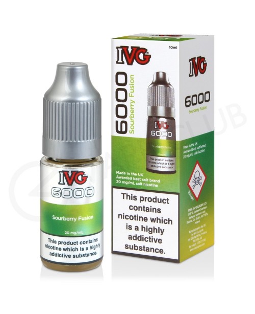 Sourberry Fusion Nic Salt E-Liquid by IVG 6000 Sal...