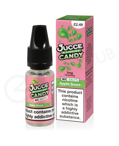 Apple Sours Nic Salt E-Liquid by Jucce Candy