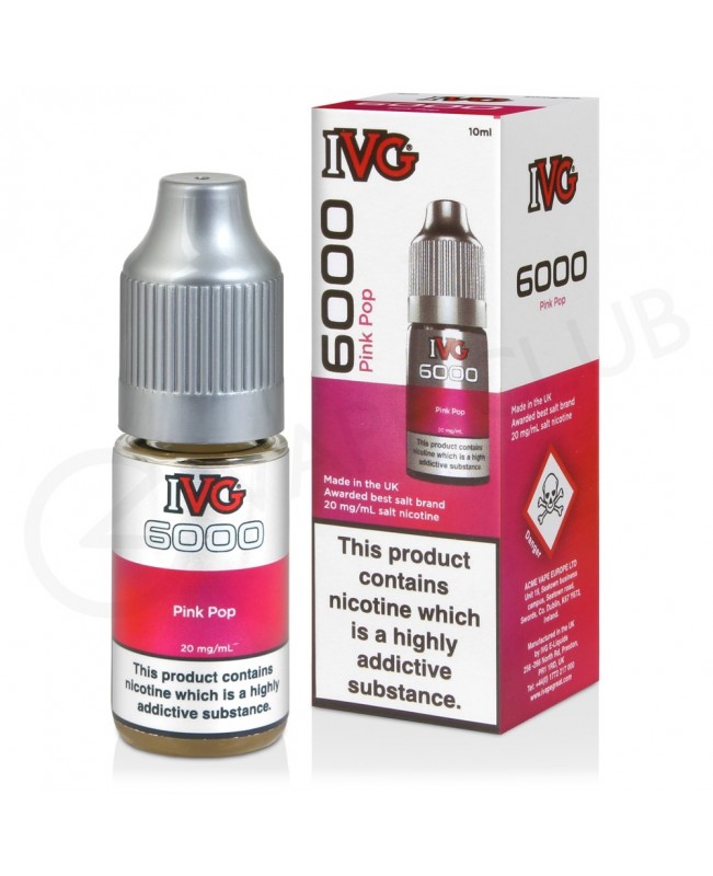 Pink Pop Nic Salt E-Liquid by IVG 6000 Salts