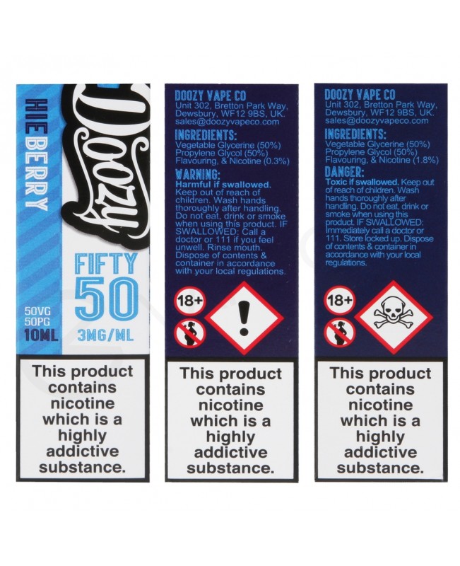 Hieberry E-Liquid by Doozy Fifty 50