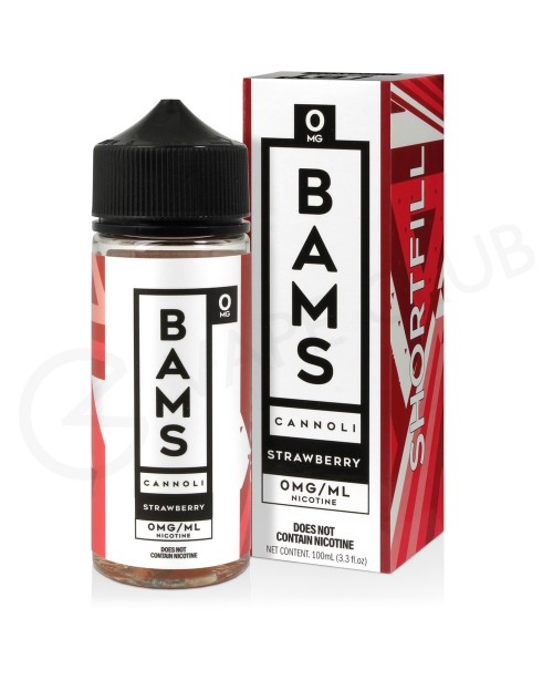 Strawberry Shortfill E-Liquid by Bams Cannoli 100m...