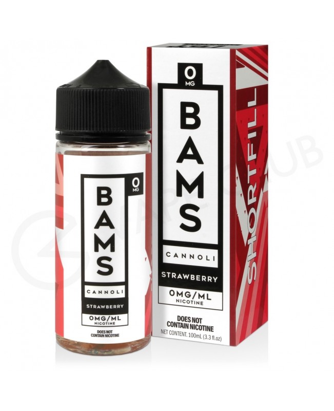 Strawberry Shortfill E-Liquid by Bams Cannoli 100ml