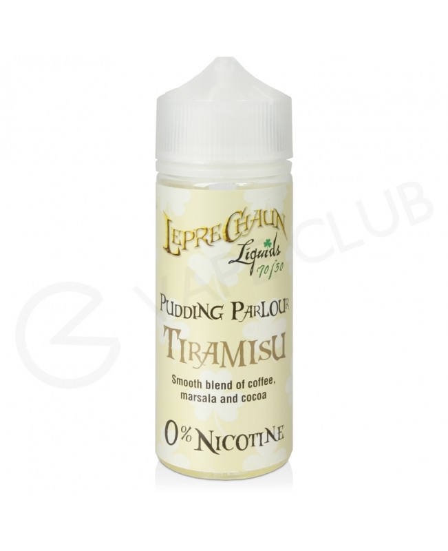 Tiramisu Shortfill E-Liquid by Leprechaun Liquids Pudding Parlour 100ml