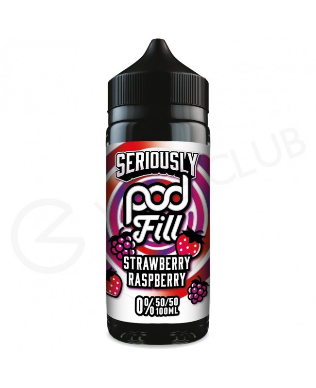 Strawberry Raspberry Shortfill E-Liquid by Seriously Pod Fill 100ml