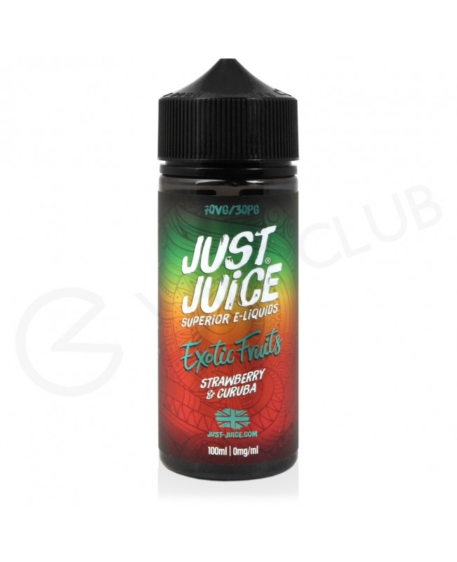 Strawberry & Curuba Shortfill E-Liquid by Just Juice Exotic Fruits 100ml