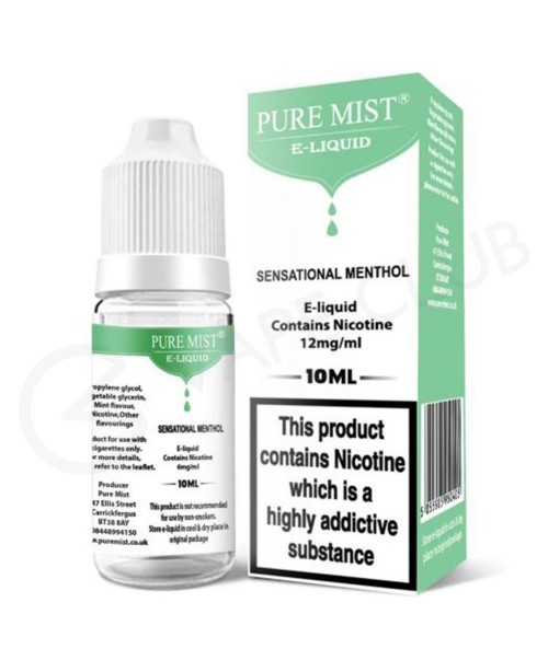 Menthol Sensation E-Liquid by Pure Mist