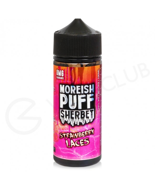 Strawberry Laces Sherbet Shortfill E-Liquid by Moreish Puff 100ml