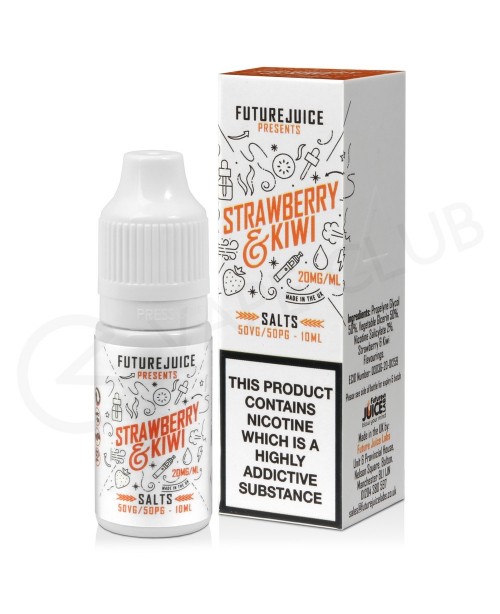 Strawberry & Kiwi Nic Salt E-Liquid by Future ...
