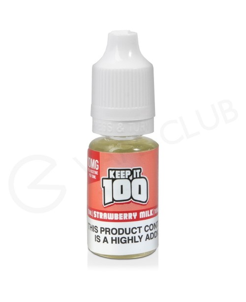 Strawberry Milk Nic Salt E-Liquid by Keep It 100 S...
