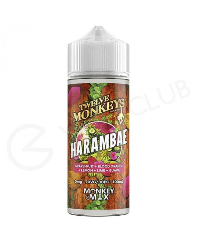 Harambe Shortfill E-Liquid by Twelve Monkeys 100ml