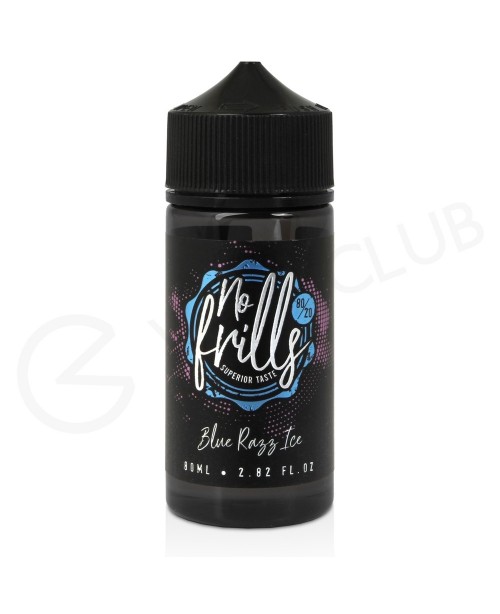 Blue Razz Ice Shortfill E-Liquid by No Frills 80ml